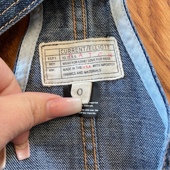 Current/Elliot x Hatch maternity the easy denim overalls - Picture 6 of 9